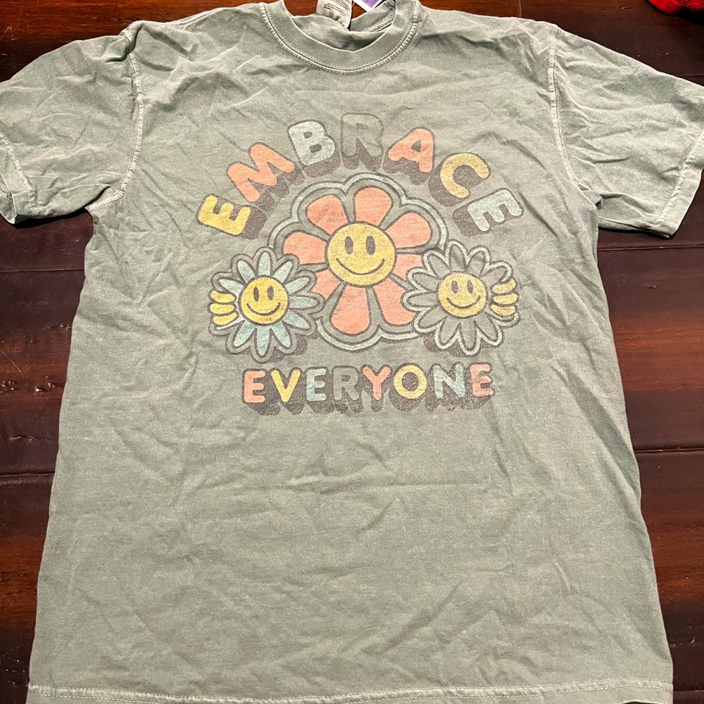 Blue/green comfy T-shirt